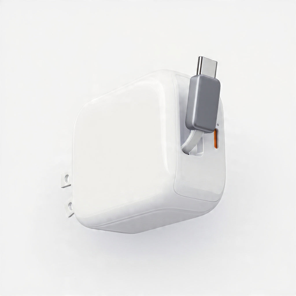 [US Plug] FlexLine Retractable Fast Charger 40W