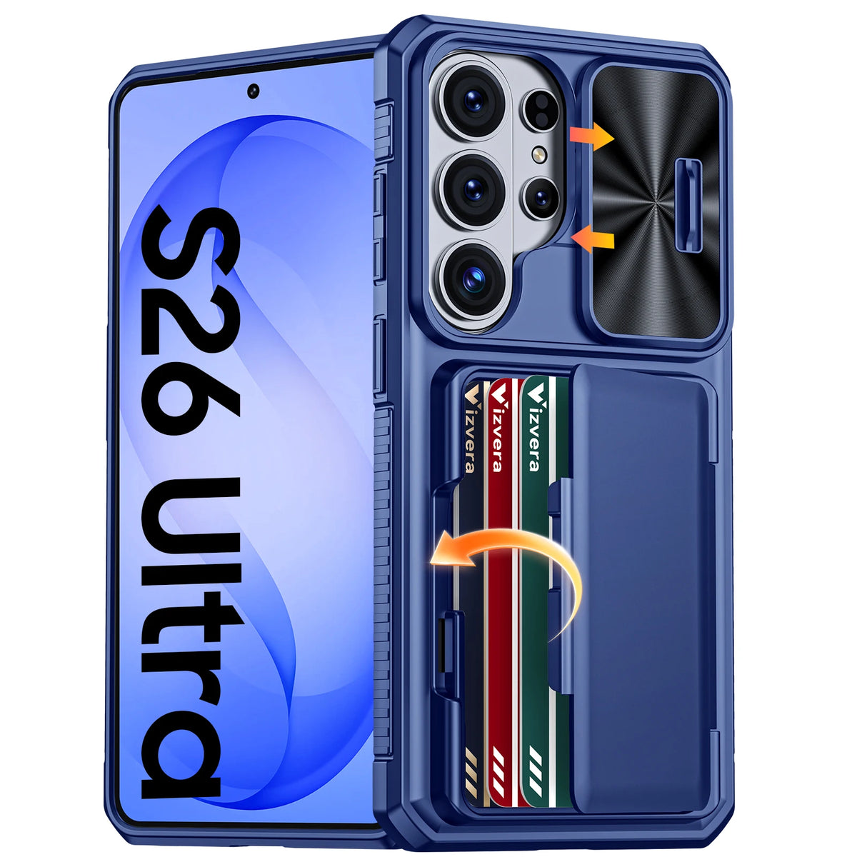 Wallet Case with Card Holder & Kickstand for Samsung Galaxy S26 Ultra