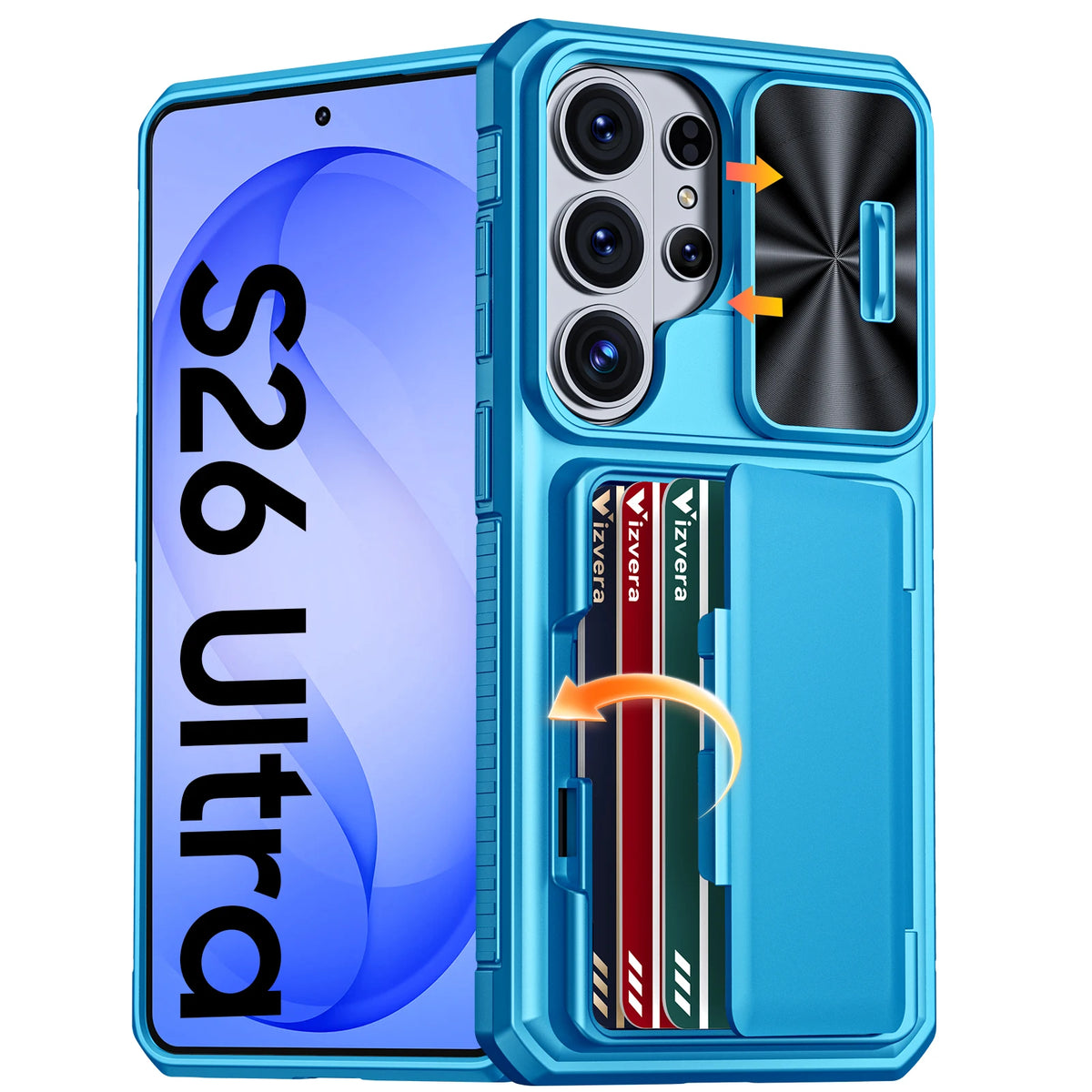 Wallet Case with Card Holder & Kickstand for Samsung Galaxy S26 Ultra