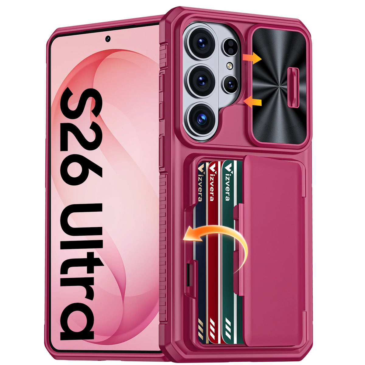 Wallet Case with Card Holder & Kickstand for Samsung Galaxy S26 Ultra