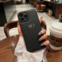 Personalized Custom Name Leather Case for iPhone 15 Pro & iPhone 15 Pro Max
