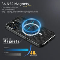 3K Carbon Fiber Magnetic Honeycomb Case for iPhone 16 Pro & iPhone 16 Pro Max