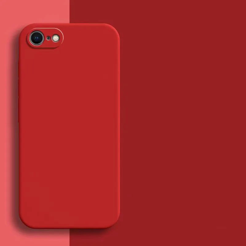 Luxury Matte Silicone Case with Camera Protection for iPhone 16e