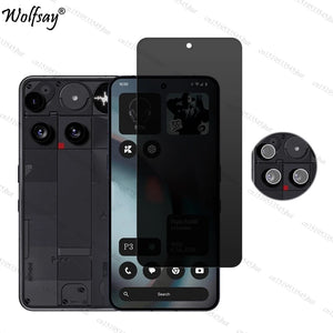 Nothing Phone 3 Privacy Screen Protector – Anti-Spy Tempered Glass with Camera Lens Protector image 3