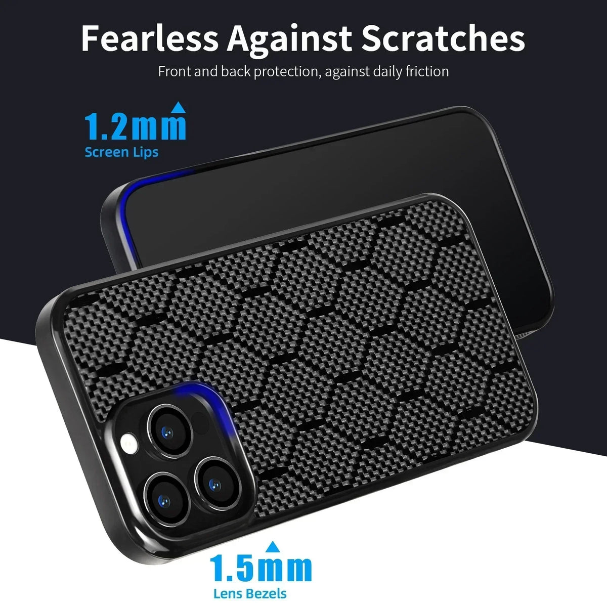 3K Carbon Fiber Magnetic Honeycomb Case for iPhone 16 Pro & iPhone 16 Pro Max