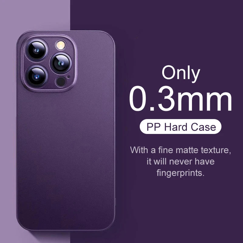 0.3mm Ultra Thin Matte Frosted Case for iPhone 16 Pro & iPhone 16 Pro Max