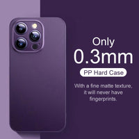 0.3mm Ultra Thin Matte Frosted Case for iPhone 16 Pro & iPhone 16 Pro Max