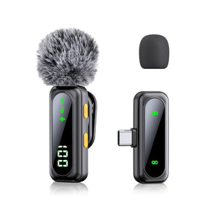 Professional Wireless Lavalier Microphone with LED Power Display for Recording & Live Streaming image 3