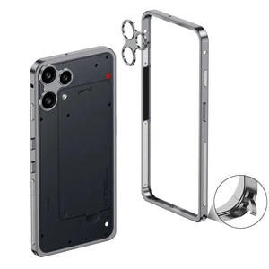 Nothing Phone (3) Ultra-Slim Metal Frame Case with Camera Lens Protector & Seahorse Buckle image 3