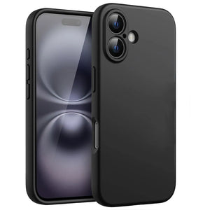 Luxury Silicone Matte Case for iPhone 16 – Soft Shockproof Protective Cover image 1