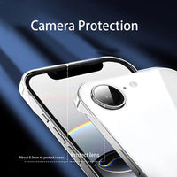 Frameless Slim Clear Hard Back Case for iPhone 16e