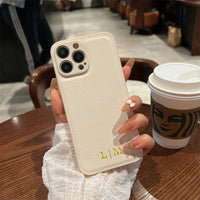 Personalized Custom Name Leather Case for iPhone 15 Pro & iPhone 15 Pro Max