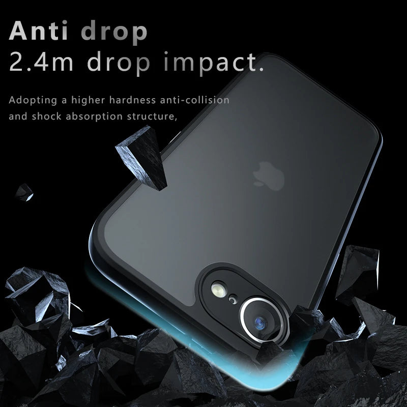 Matte Transparent Shockproof Case for iPhone 16e