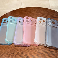 Cute Matte Clear Shockproof Case for iPhone 17 & 17 Pro Max