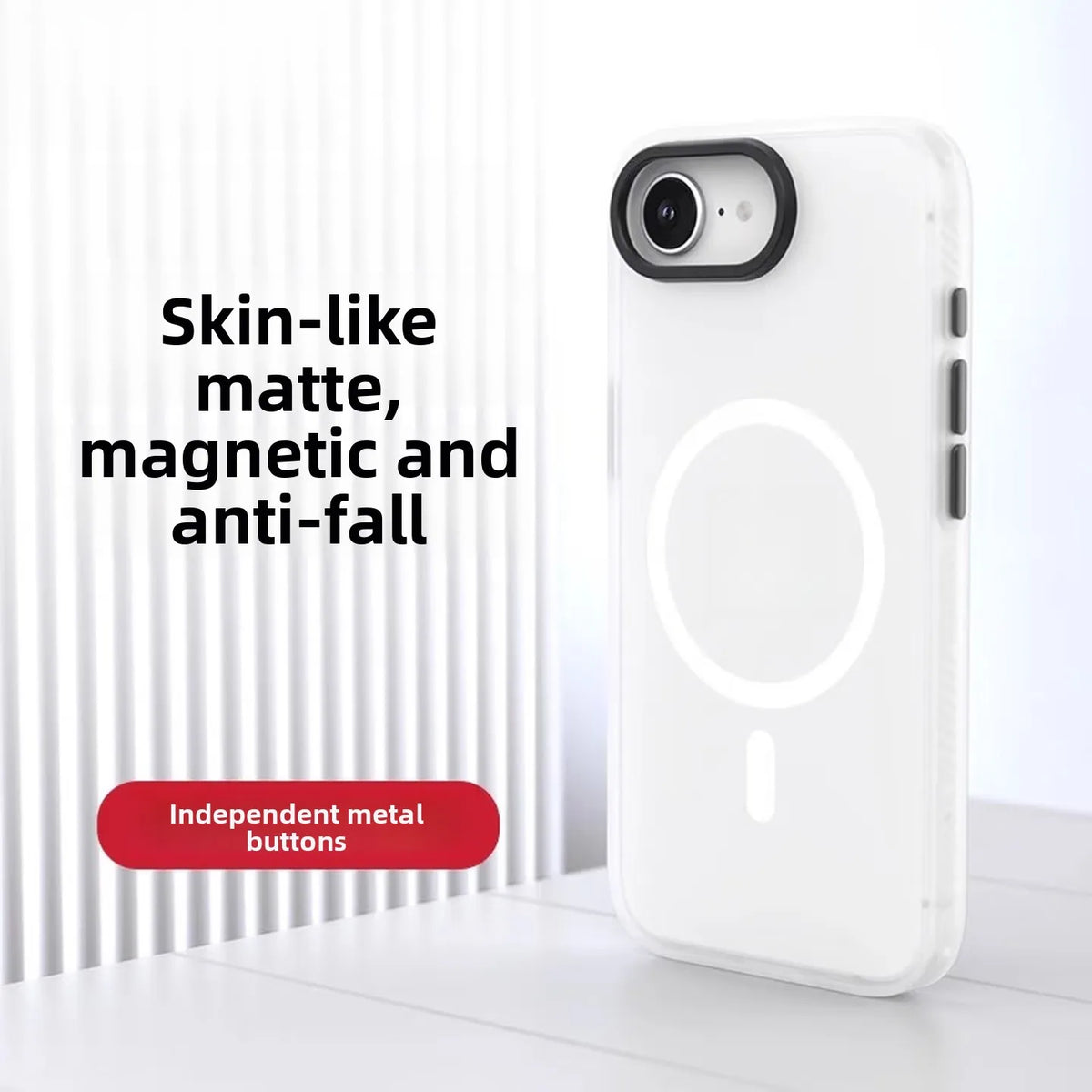 Magnetic Skin-Friendly Acrylic Case for iPhone 16e