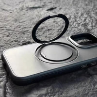 Magnetic 360° Rotating Stand Crystal Clear Case for iPhone 17