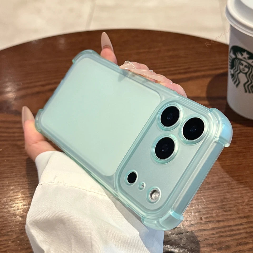 Cute Matte Clear Shockproof Case for iPhone 17 & 17 Pro Max