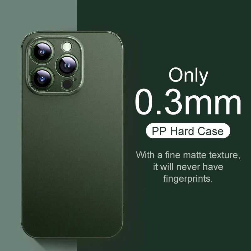 0.3mm Ultra Thin Matte Frosted Case for iPhone 16 Pro & iPhone 16 Pro Max