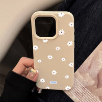 Cute Daisy Flower Silicone Case for iPhone 17