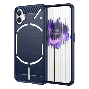 Nothing Phone 1 Carbon Fiber Silicone Case – Shockproof Bumper Protective Cover image 1