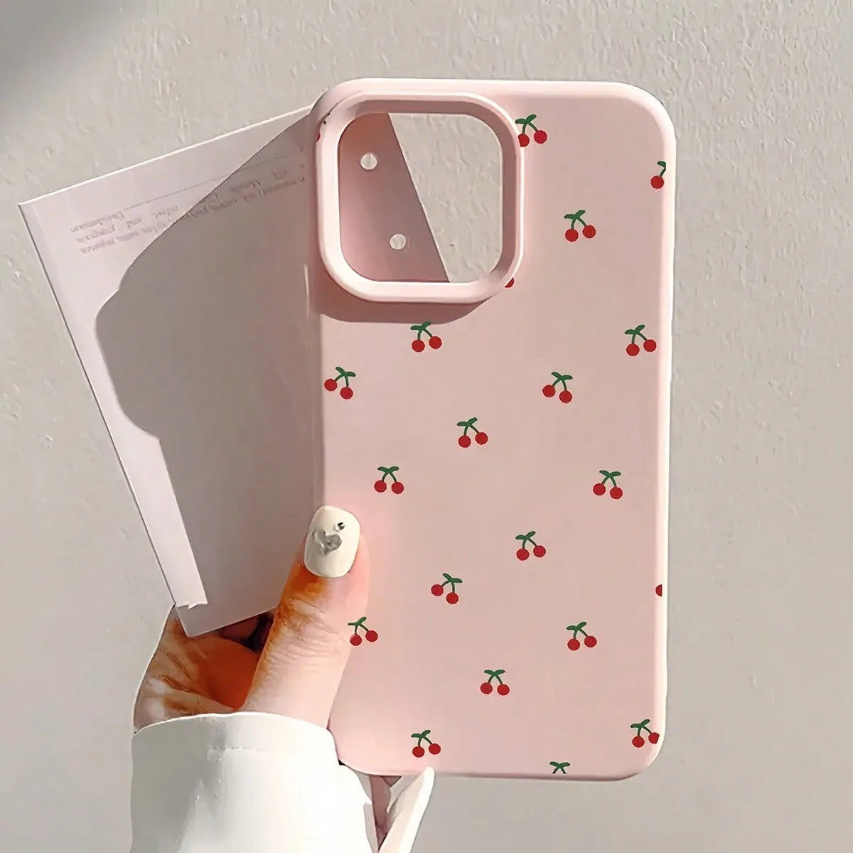 Cute Cartoon Cherry Silicone Case for iPhone 16 & iPhone 16 Pro Max