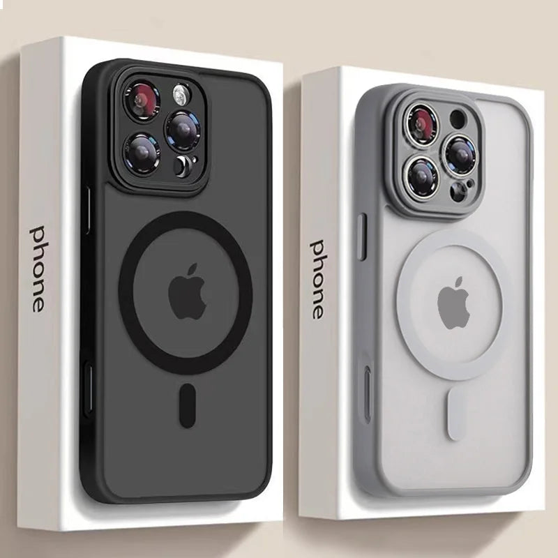 Luxury Matte Armor MagSafe Case for iPhone 16 Pro & iPhone 16 Pro Max