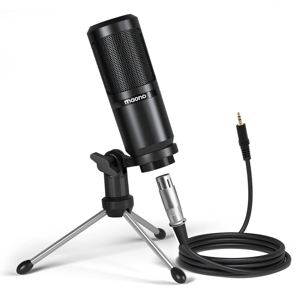Maono PM360TR 3.5mm Condenser Microphone for PC, Laptop, Phone, Podcast & Gaming