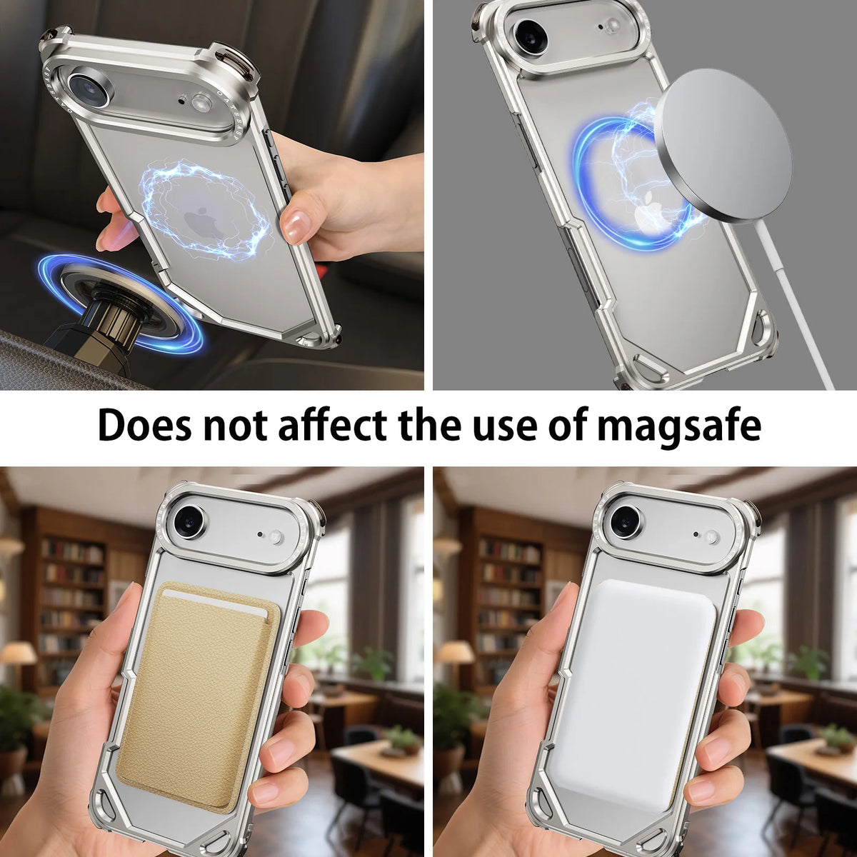 MagSafe Aluminum Frameless Case for iPhone 17 Air