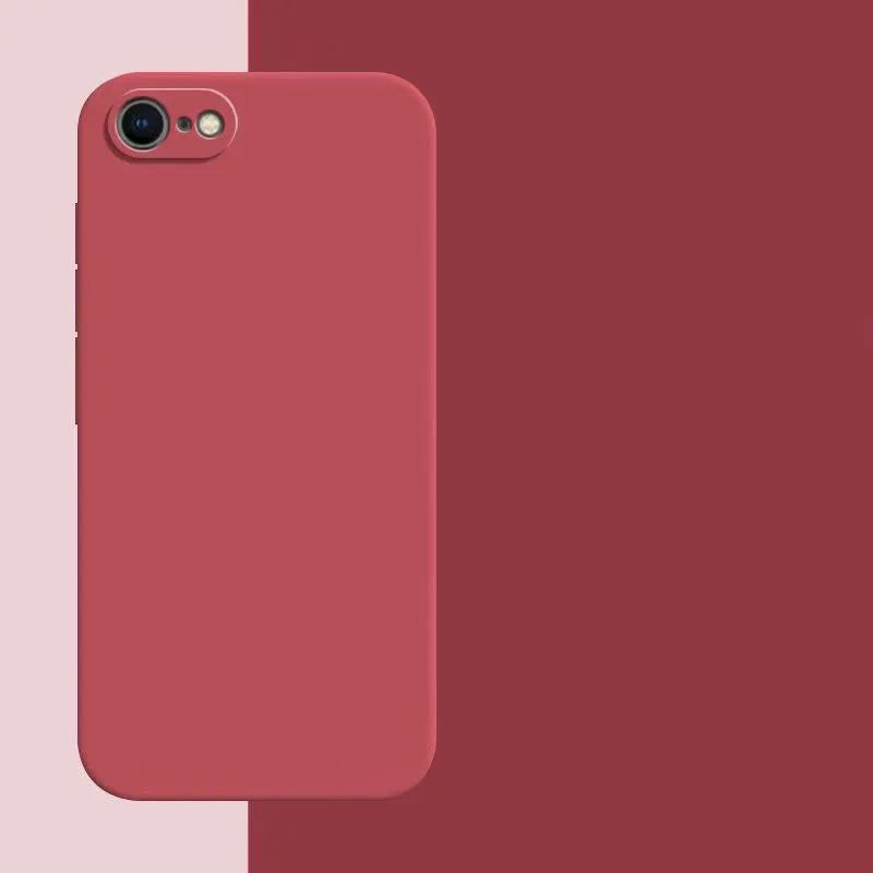 Luxury Matte Silicone Case with Camera Protection for iPhone 16e