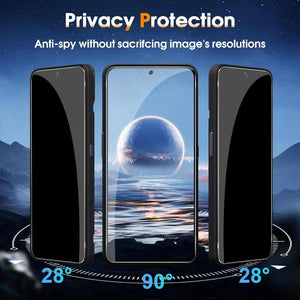 2-Pack Privacy Tempered Glass Screen Protector for Nothing Phone 1, 2 & 2a Anti-Spy Fingerprint Resistant image 2