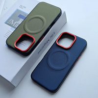 Luxury Magnetic Nylon Woven Leather Case for iPhone 15 Pro & iPhone 15 Pro Max