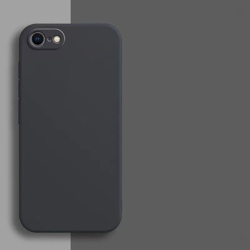 Luxury Matte Silicone Case with Camera Protection for iPhone 16e