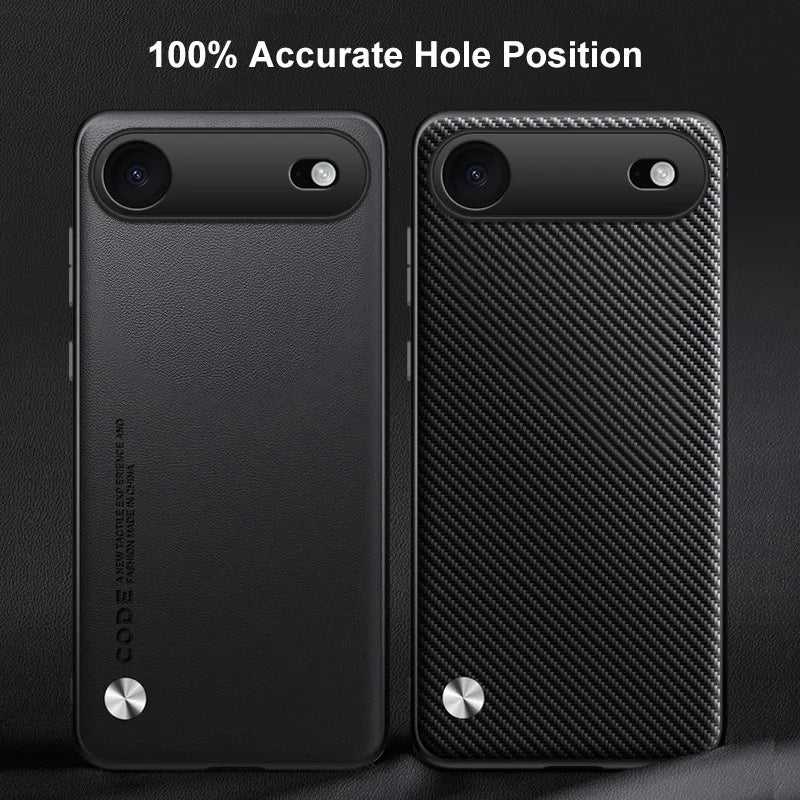 Luxury PU Leather Matte Case for iPhone 17 Air