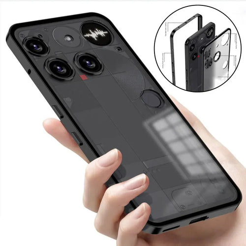 Nothing Phone (3) Shockproof Metal Bumper Case – Aluminum Alloy Matte Protective Frame Cover