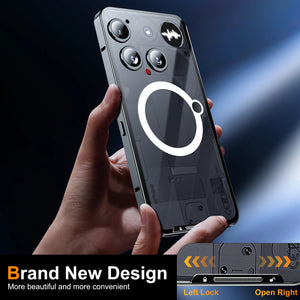 Nothing Phone (3) Luxury Magnetic Metal & Acrylic Case – MagSafe Compatible Shockproof Protective Cover image 2