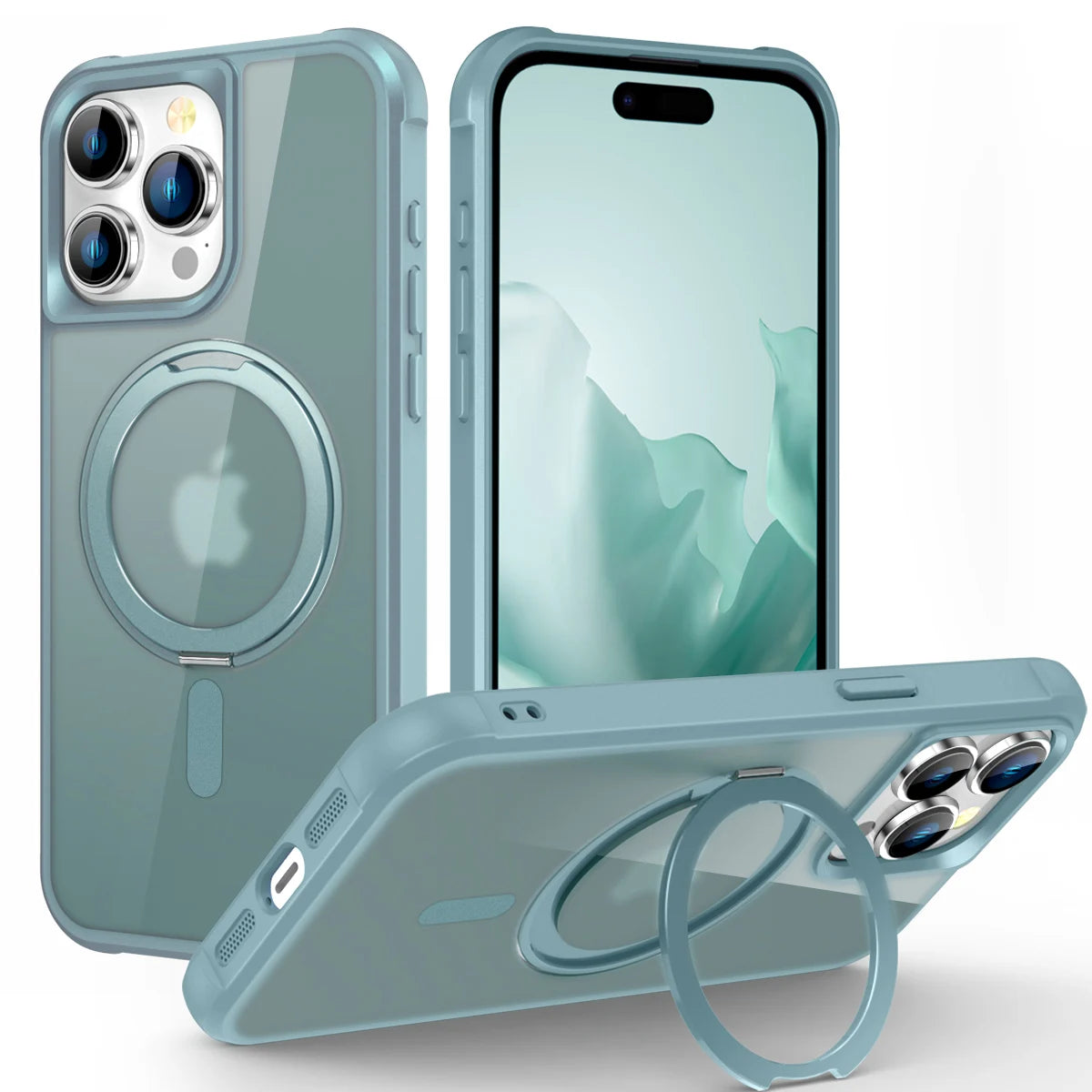 360° Rotatable Magnetic Ring Case for iPhone 16 Pro & iPhone 16 Pro Max