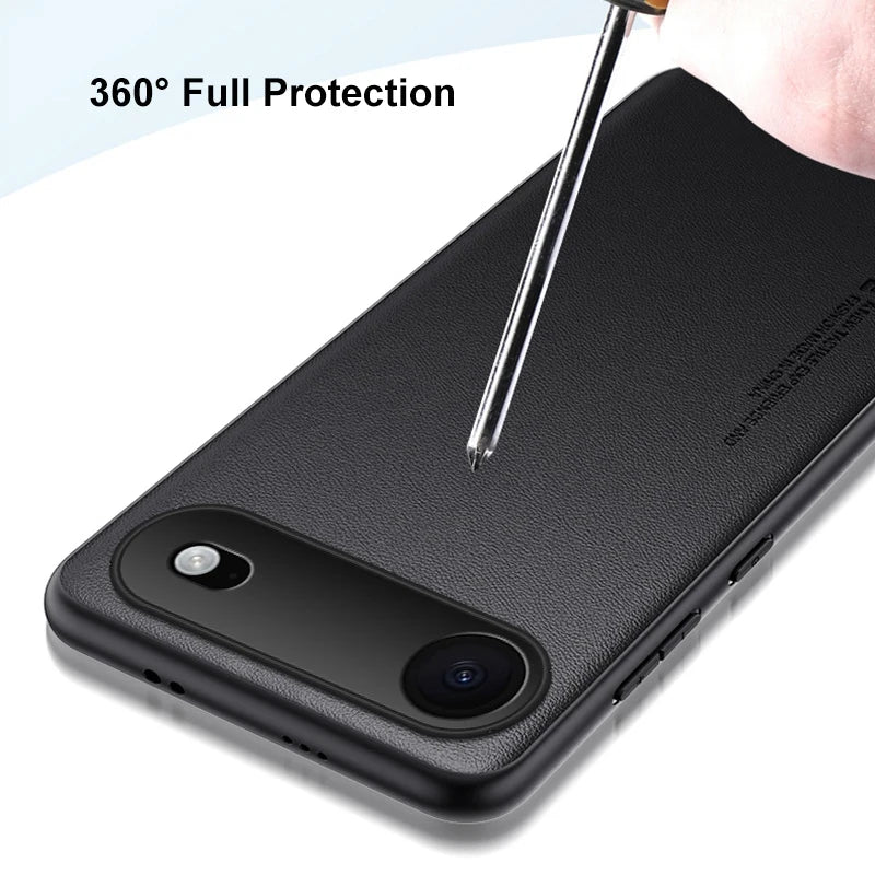 Luxury PU Leather Matte Case for iPhone 17 Air