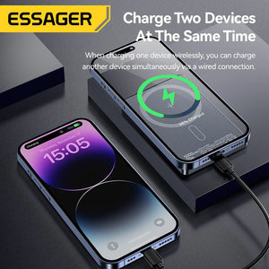 Essager 5000mAh Magnetic Wireless Power Bank 20W Fast Charging for iPhone image 2
