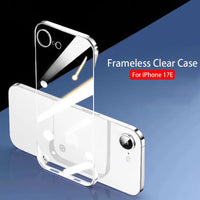 Frameless Slim Clear Hard Back Case for iPhone 16e