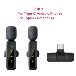 Wireless Lavalier Clip-On Microphone with Rechargeable Battery for Streaming, Vlogging & Voice Recording image 2