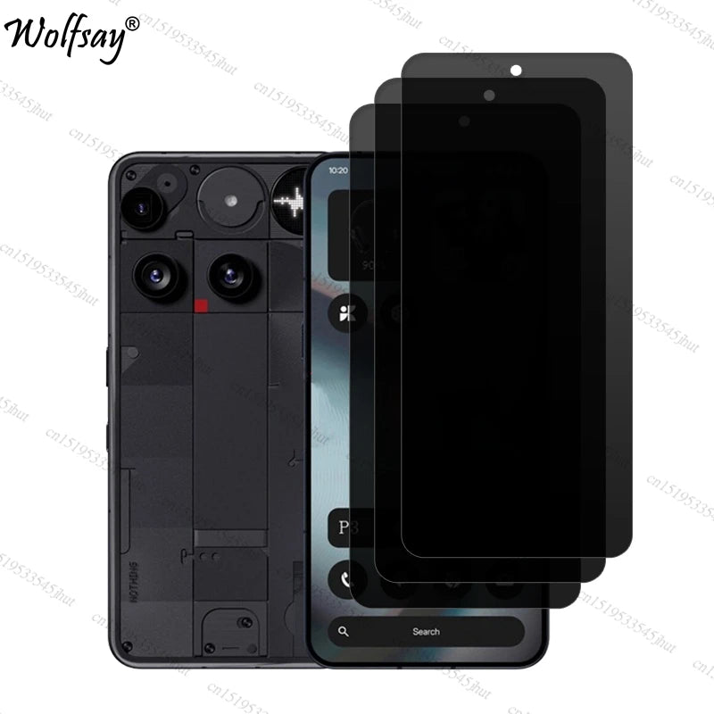 Nothing Phone 3 Privacy Screen Protector – Anti-Spy Tempered Glass with Camera Lens Protector