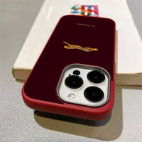 Fashion Leopard Litchi Texture Business Case for iPhone 16 Pro & iPhone 16 Pro Max