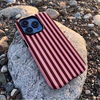 Luxury Striped Double-Layer Case for iPhone 16 Pro & 16 Pro Max