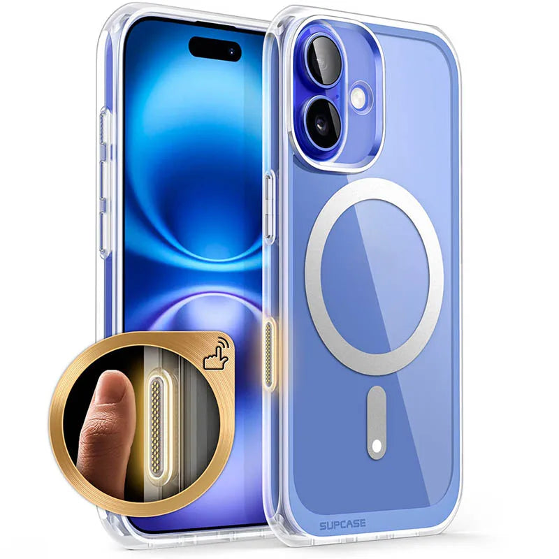 SUPCASE UB Mag Slim Clear Shockproof Magnetic Case for iPhone 16 Plus