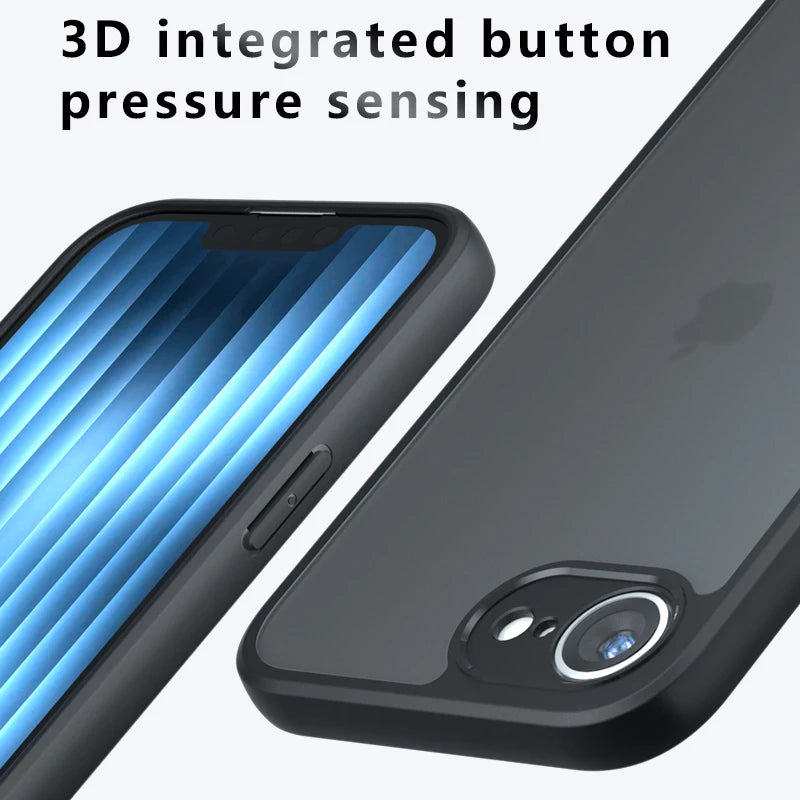 Matte Transparent Shockproof Case for iPhone 16e