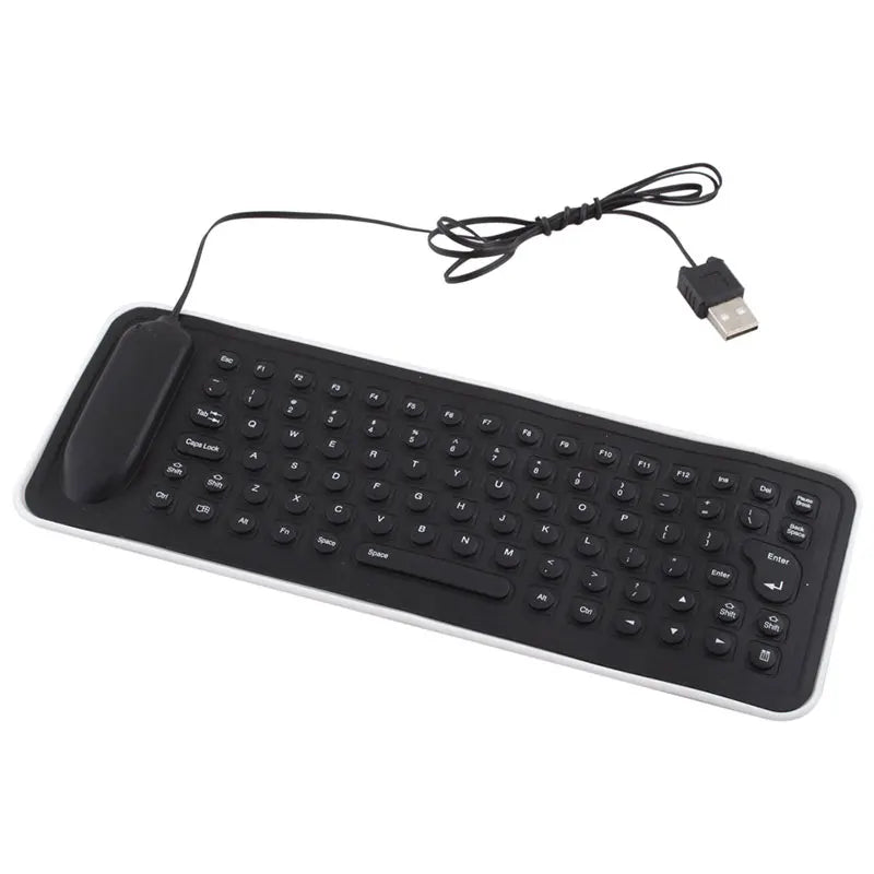 Portable Foldable Silicone USB Keyboard – Waterproof Mini Keyboard