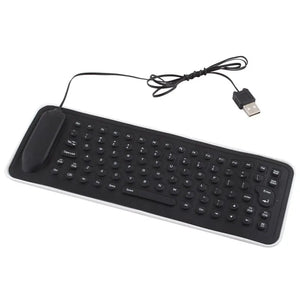 Portable Foldable Silicone USB Keyboard – Waterproof Mini Keyboard image 1