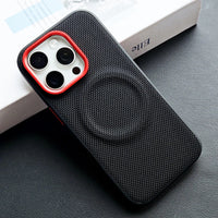 Luxury Magnetic Nylon Woven Leather Case for iPhone 15 Pro & iPhone 15 Pro Max