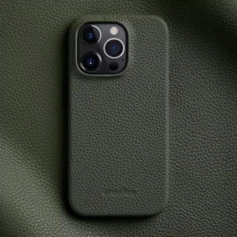 Melkco Luxury Genuine Leather Business Case for iPhone 15 Pro & iPhone 15 Pro Max