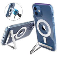 Clear Magnetic Kickstand Case for iPhone 15 Pro & iPhone 15 Pro Max